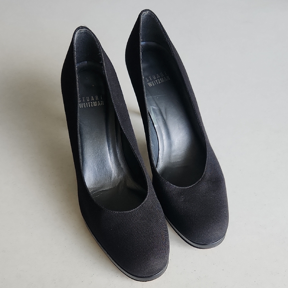 Stuart Weitzman Black Heels Classic Elegant Design
